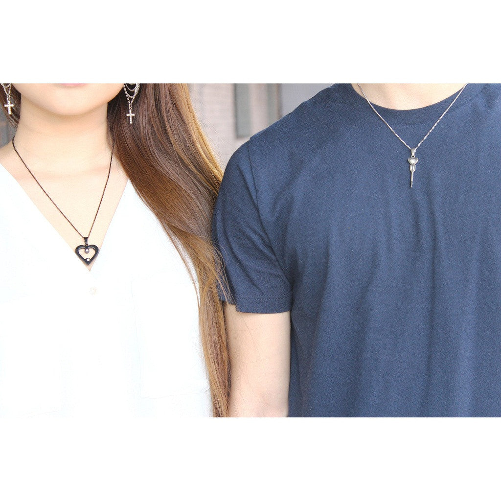 His & Hers Matching Couple Necklaces