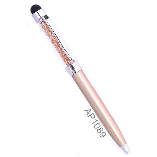 Mini Crystal Stylus Pen Bling Crystal Ballpoint Pen and Stylus for All Smart Devices