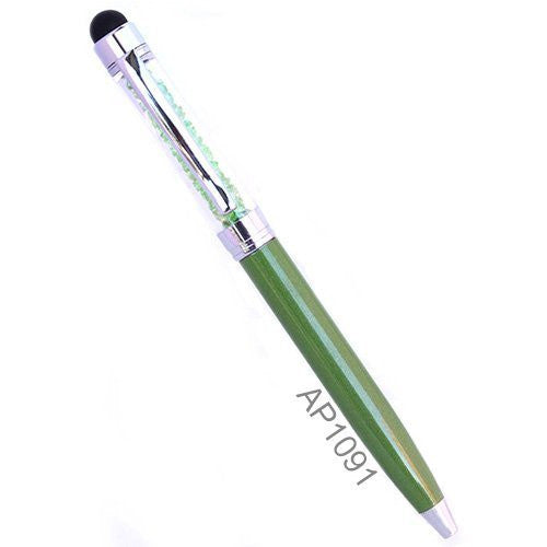 Mini Crystal Stylus Pen Bling Crystal Ballpoint Pen and Stylus for All Smart Devices