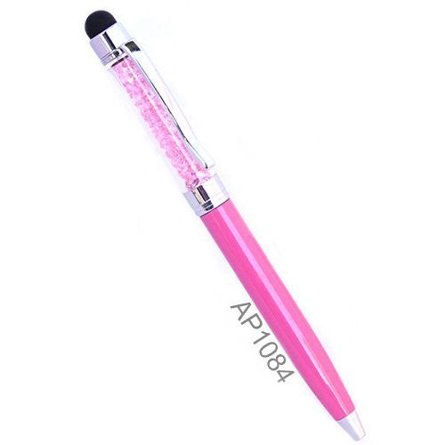 Mini Crystal Stylus Pen Bling Crystal Ballpoint Pen and Stylus for All Smart Devices