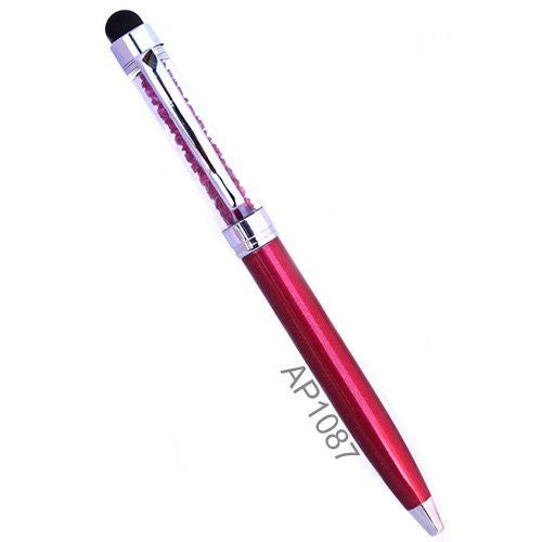 Mini Crystal Stylus Pen Bling Crystal Ballpoint Pen and Stylus for All Smart Devices