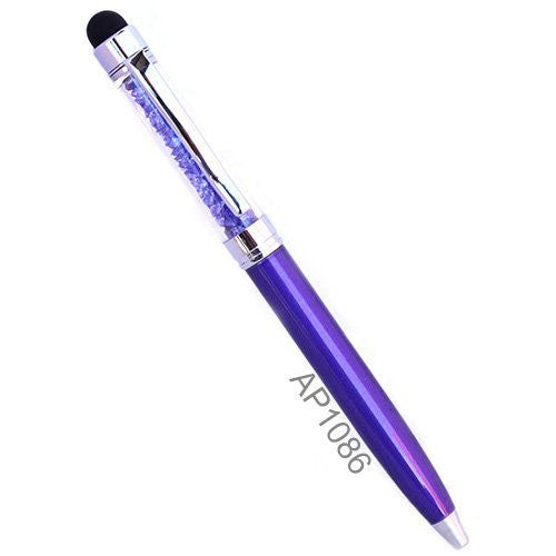 Mini Crystal Stylus Pen Bling Crystal Ballpoint Pen and Stylus for All Smart Devices