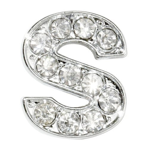 Signature Leather Jewel Slider Letter
