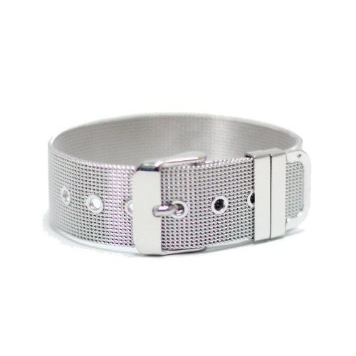 Stainless Steel Wristband 18MM (Great for Slider Letters/Charms)