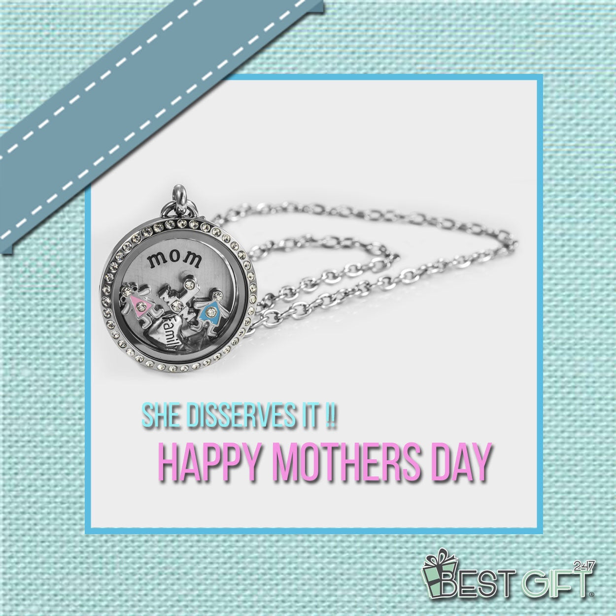 Mother's Day Stainless Steel Living Locket by BG247®