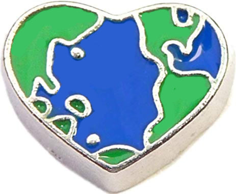 Earth Heart Charm