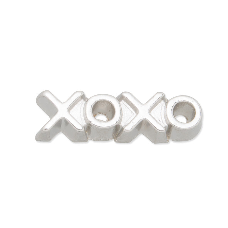 Silver XOXO charm