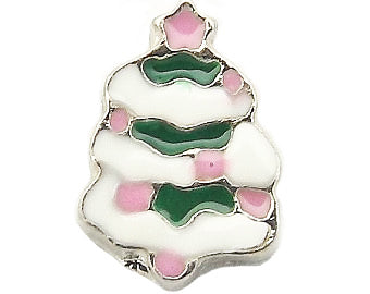White Christmas Tree Charm
