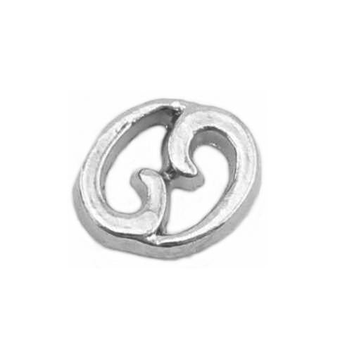 Silver Cancer Charm