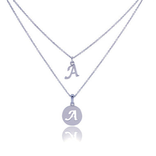 Custom Initial Necklace in 14k Gold - Kara Strope Designs