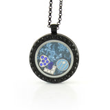 Floating Locket Necklace with Choice of 6 Charms and Matching Chain