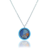 Floating Locket Necklace with Choice of 6 Charms and Matching Chain
