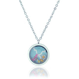 Floating Locket Necklace with Choice of 6 Charms and Matching Chain
