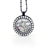 Floating Locket Necklace with Choice of 6 Charms and Matching Chain