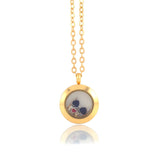 Floating Locket Necklace with Choice of 6 Charms and Matching Chain