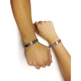 Mickey and Minnie Inspired His & Hers Couple Bracelet Set (Stainless Steel & Gunmetal)