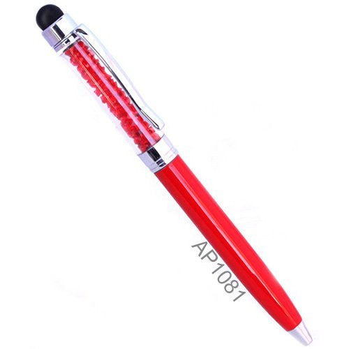 Mini Crystal Stylus Pen Bling Crystal Ballpoint Pen and Stylus for All Smart Devices