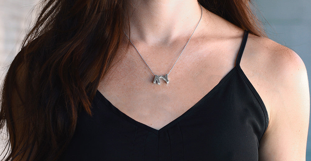 Tiny Treasure Love Initial necklace - Noush Jewelry