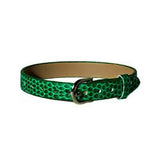 Personalized Snake Skin Bracelet with 8 Silver Rhinestone Letters