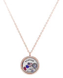 Stainless Steel Floating Charm Locket 4th of July Celebration Necklace by BG247®