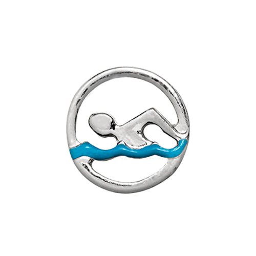 Swimmer Charm