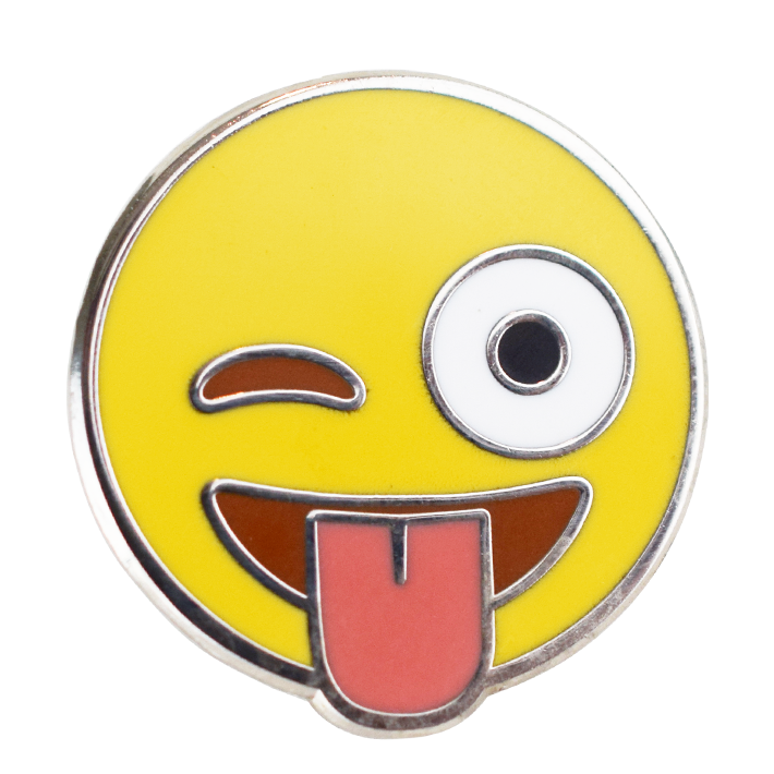 Winking Emoji Charm