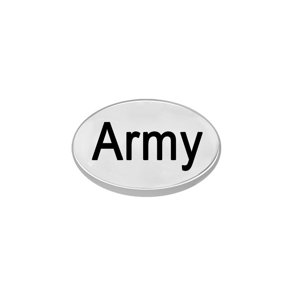 Silver US Army Charm