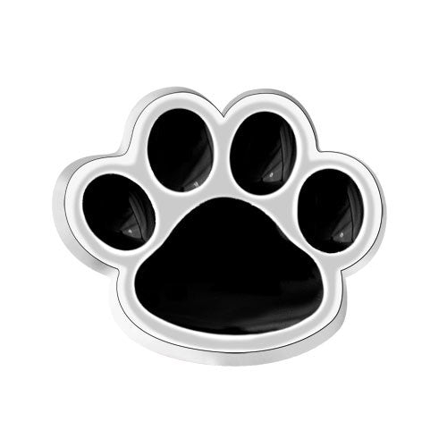 Black Dog Paw Charm