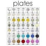 Stainless Steel Floating Locket Necklace with Choice of 6 Charms and 1 Plate (Silver No Stone)