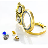 Floating Owl Locket with 6 Charms of your choice