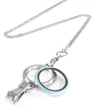 Interchangeable Floating Locket Lanyard Badge Holder With 6 Free Charms By BG247®