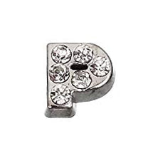 Crystal Silver P Initial Charm