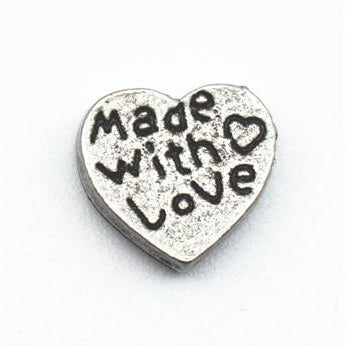 Made With Love Heart Charm