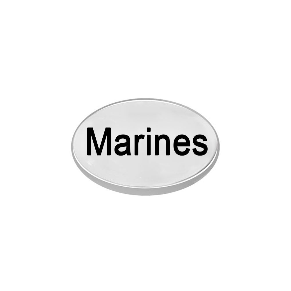 Silver US Marine Charm