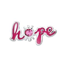 Pink Hope with Crystal Charm