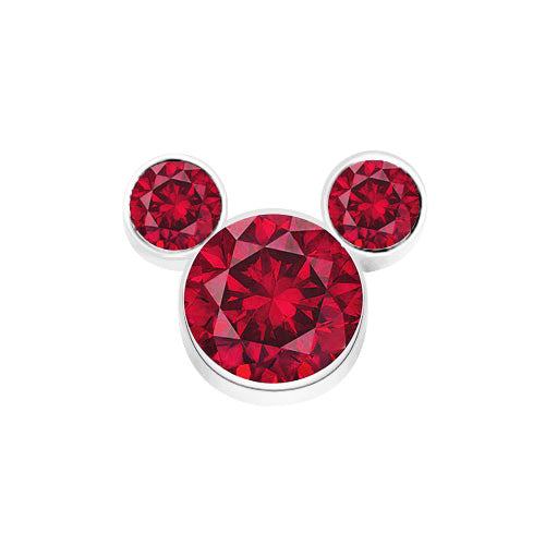 Red Crystal Mickey Inspired Charm