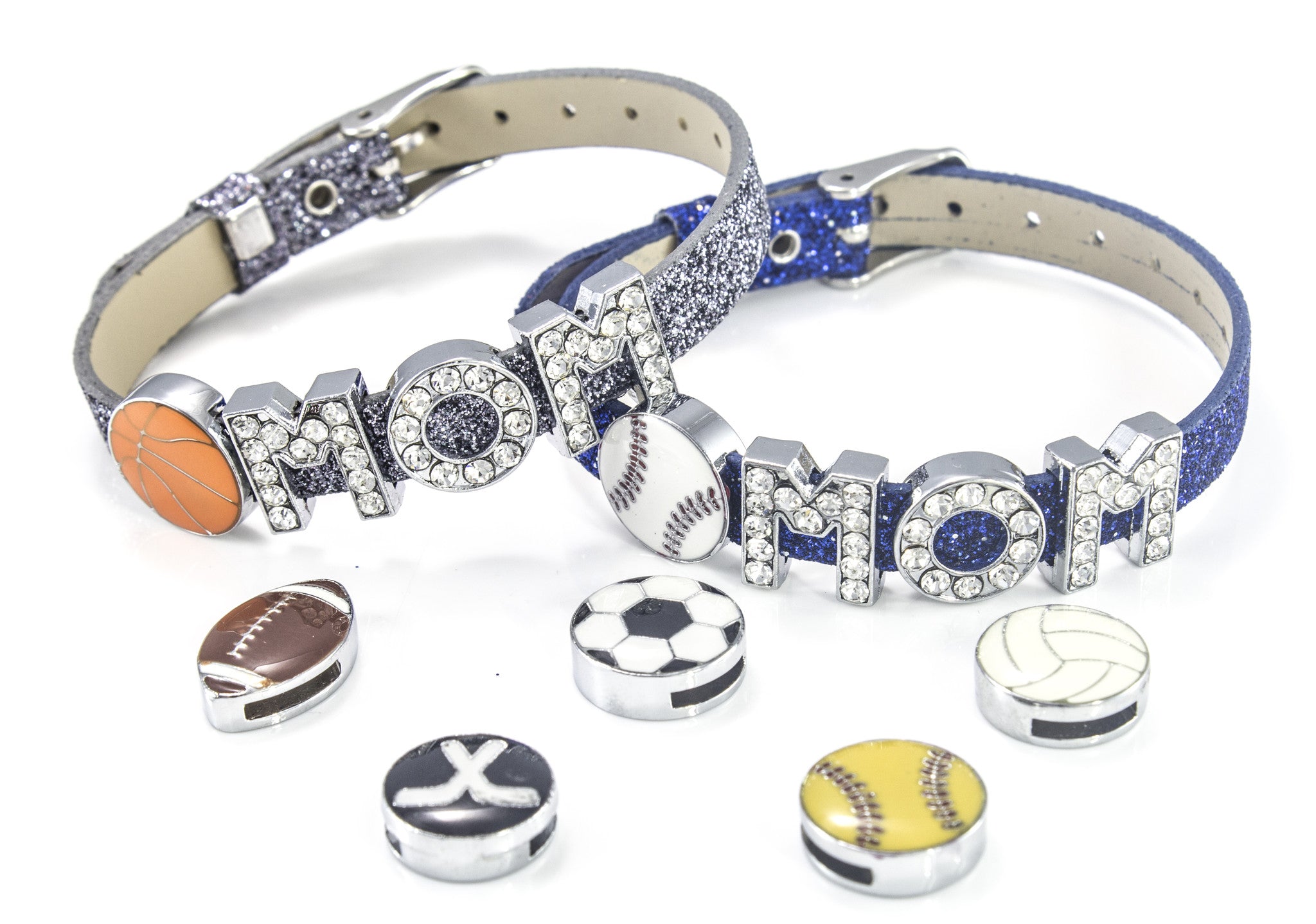 Mothers Day "Sports" Sliding Charms Bracelet