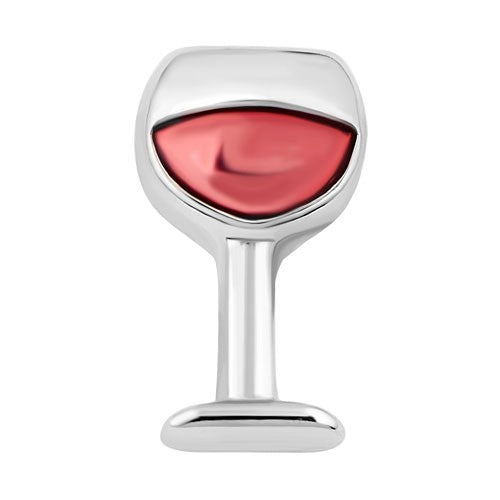 Silver Wine Glass Charm